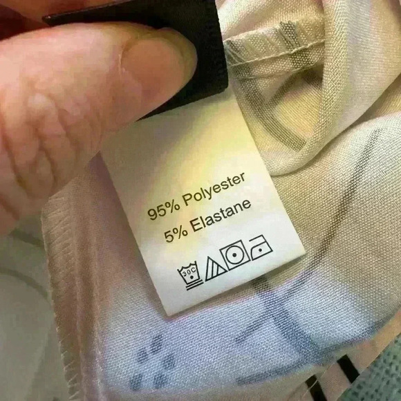 Cat print button up short sleeve shirt - women’s 1x - Picture 4 of 4